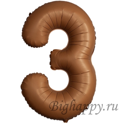 Фольгированные цифры Шоколадные