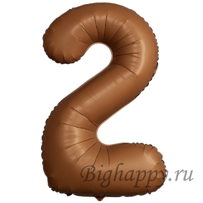 Фольгированные цифры Шоколадные