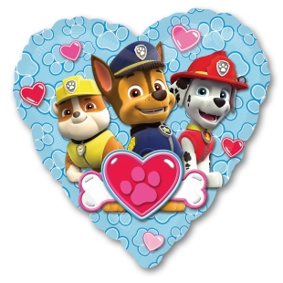 Фольгированное сердце "Щенячий Патруль" фото