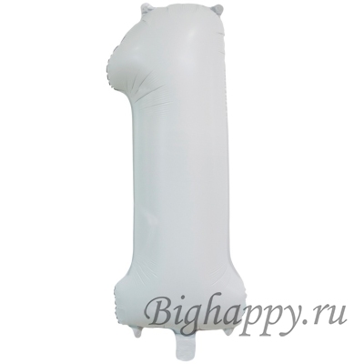 Фольгированные цифры белые