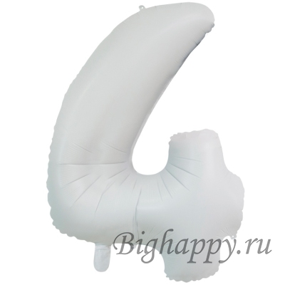 Фольгированные цифры белые