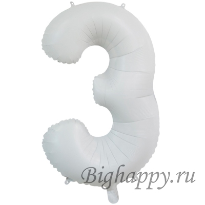 Фольгированные цифры белые