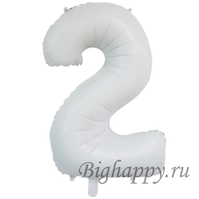 Фольгированные цифры белые