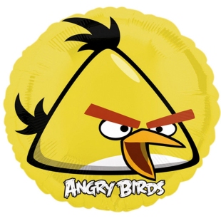 Фольгированный круг "Angry Birds Чак" фото