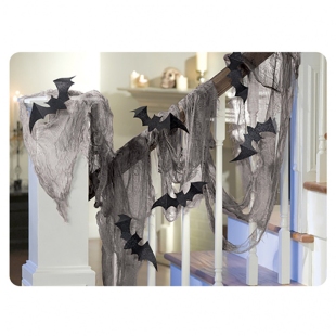 Декорация "Паутина с летучими мышами" фото