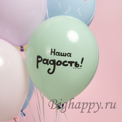 Латексные шарики С мордочками животных  Наша радость