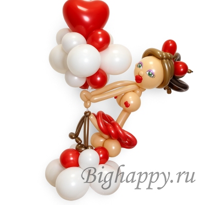 Фигура из шаров &quot;Стриптизёрша&quot; фото