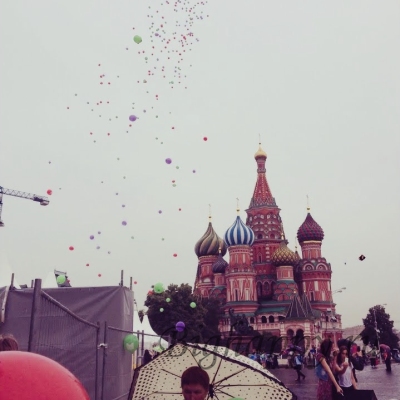 Салют 1000 шаров на Красной площади фото