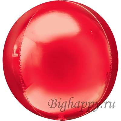 Фольгированный мини - шар «Сфера Красная» фото