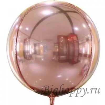 Фольгированный мини - шар «Сфера Розовая» фото
