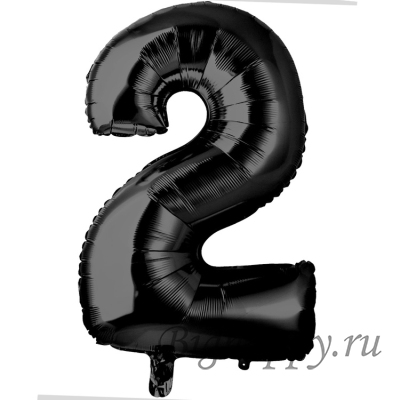 Цифры фольгированные от 0 до 9 черные