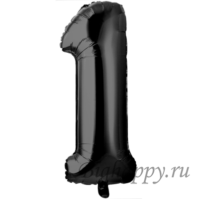 Цифры фольгированные от 0 до 9 черные