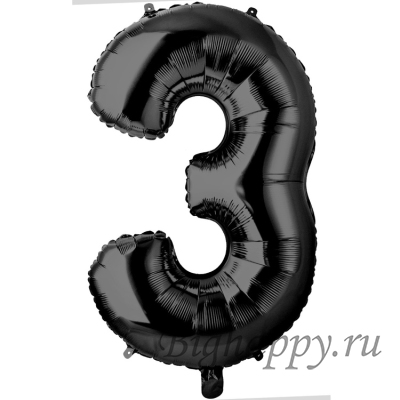 Цифры фольгированные от 0 до 9 черные