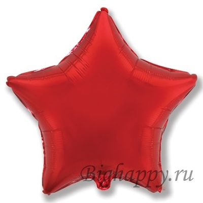 Фольгированный шар мини-звезда «Металлик Red» фото