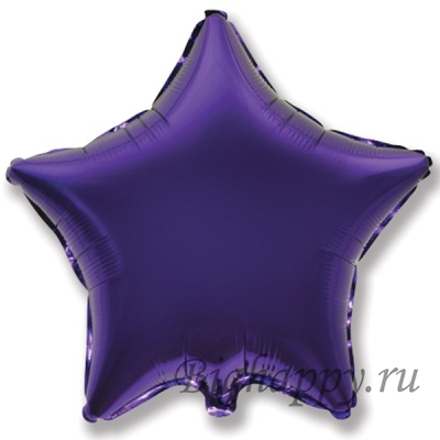 Фольгированный шар мини-звезда «Фиолетовая» фото