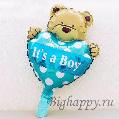 Мини  фигура с воздухом «Мишка its a boy»