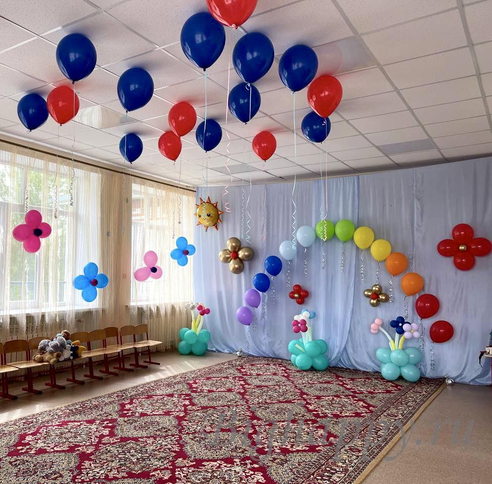 Украшение воздушными шарами на выпускной в детском саду в Москве