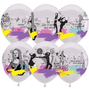 Воздушные шары в стиле Дудл фото