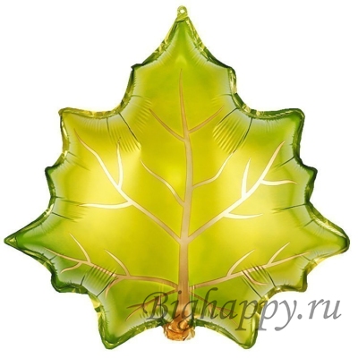 Фольгированный шар с гелием «Лист кленовый»