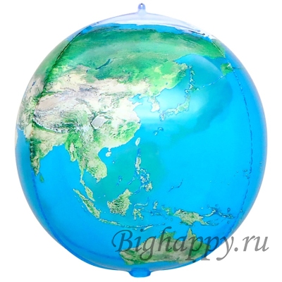 Фольгированная 3D сфера «Планета Земля», 56 см фото