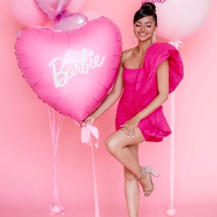 Композиция из фольгированных и латексных шаров «Barbie»