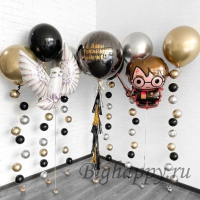 Воздушные шары «С днём рождения. Гарри Поттер» фото