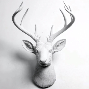 Объёмная 3d Фигура "Голова оленя" фото