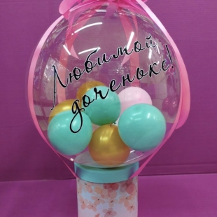 Композиция Баблобокс &laquo;Любимой доченьке&raquo; фото