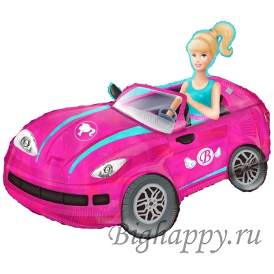 Фольгированный шар &quot;Барби на машине&quot; фото