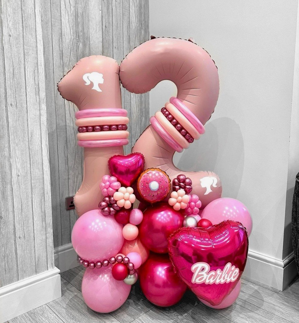 Набор шаров воздушные шары фотозна Barbie Барби розовый цвет