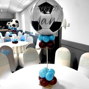 Шар &ndash; сфера &laquo;Футбольный мяч&raquo; с воздухом на стойке фото