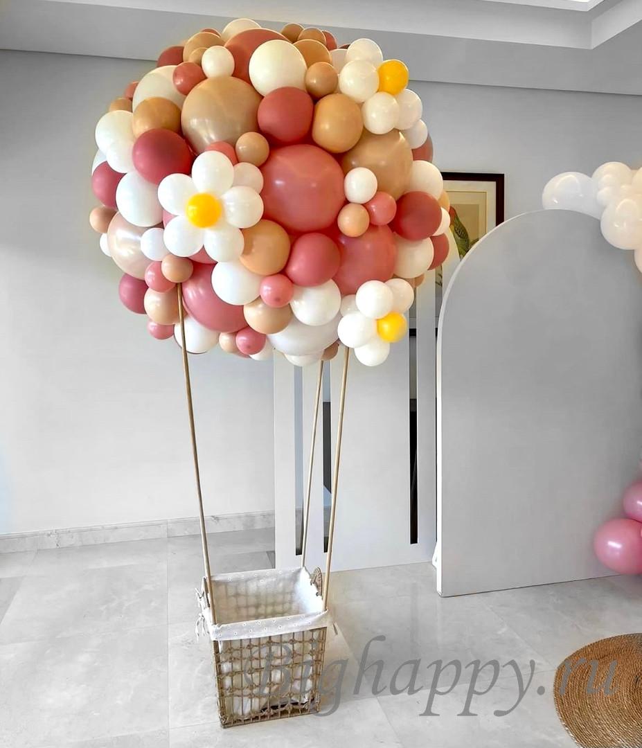 Декор в детскую Аэростат Воздушный шар с корзиной