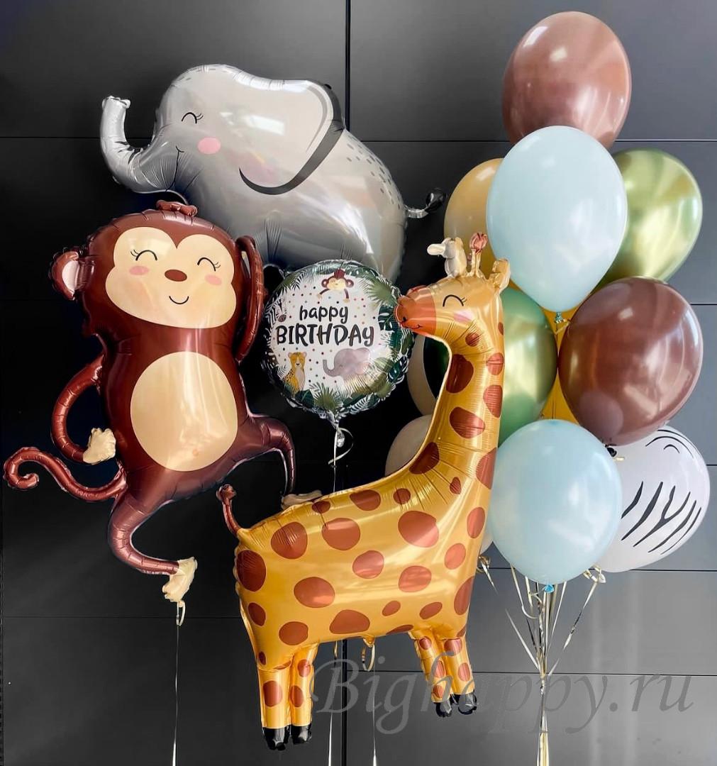 Животные из шариков колбасок – купить в Москве животных из воздушных шаров в БигХэппи