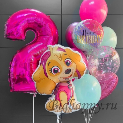 Воздушные шары на день рождения ребёнка «Скай» фото