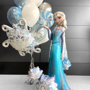 Композиция из шаров &laquo;Зльза. Холодное сердце&raquo; фото