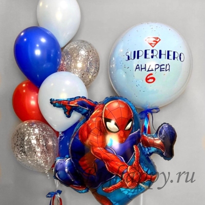 Воздушные шары для мальчика «Человек - Паук» фото