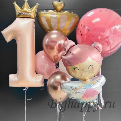 Воздушные шары на день рождения «Маленькая фея» фото