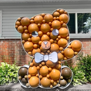 Аэромозайка из шаров &quot;Славный медвежонок&quot; фото