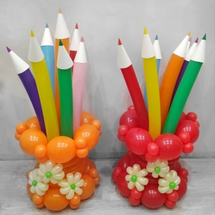 Фигура из шаров &laquo;Фигурная подставка с карандашами&raquo; фото