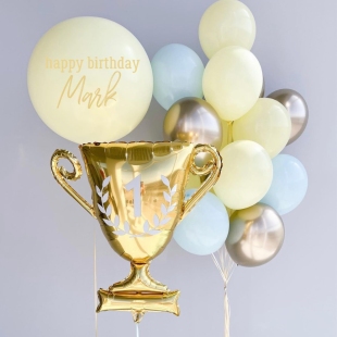 Воздушные шары на день рождения «Золотой кубок» фото