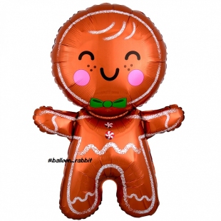 Фольгированный шар "Имбирный пряничный человек", 78 см фото