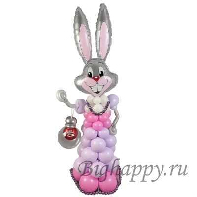 Фигура из шаров Веселая девочказайка