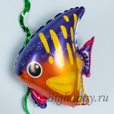 Фольгированный мини-шар &quot;Тропическая рыбка&quot;, 36 см фото