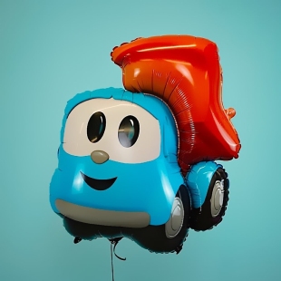 Фольгированный шар "Грузовичок Лёва", 76 см фото