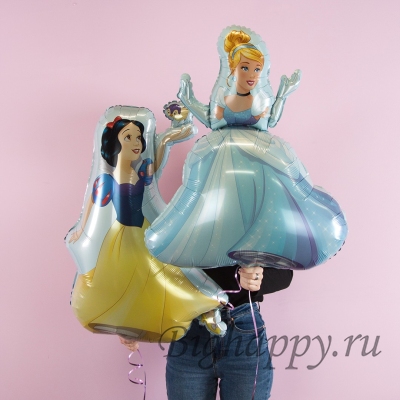 Фольгированные большие шары &quot;Белоснежка и Золушка&quot; фото
