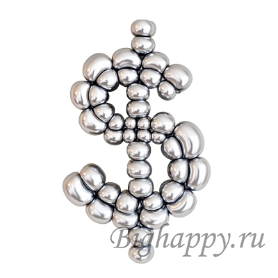 Фигура из воздушных шаров Доллар