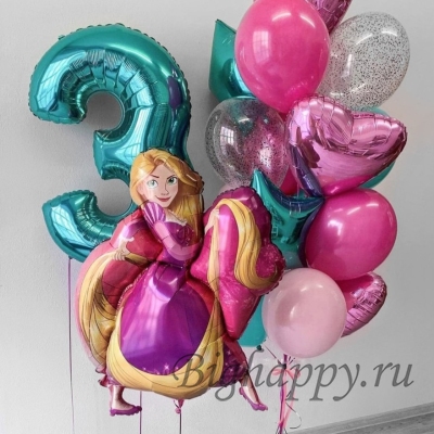 Воздушные шарики для принцессы &quot;Рапунцель&quot; фото