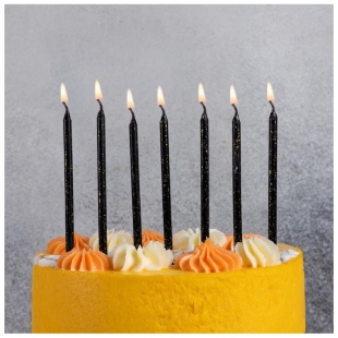 Свечи для торта &quot;Черный блеск&quot; фото