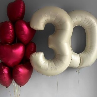 Воздушные шары на юбилей 30 лет для девушки фото