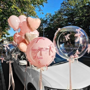 Роскошная композиция из воздушных шаров с гелием «Сказочный праздник» фото